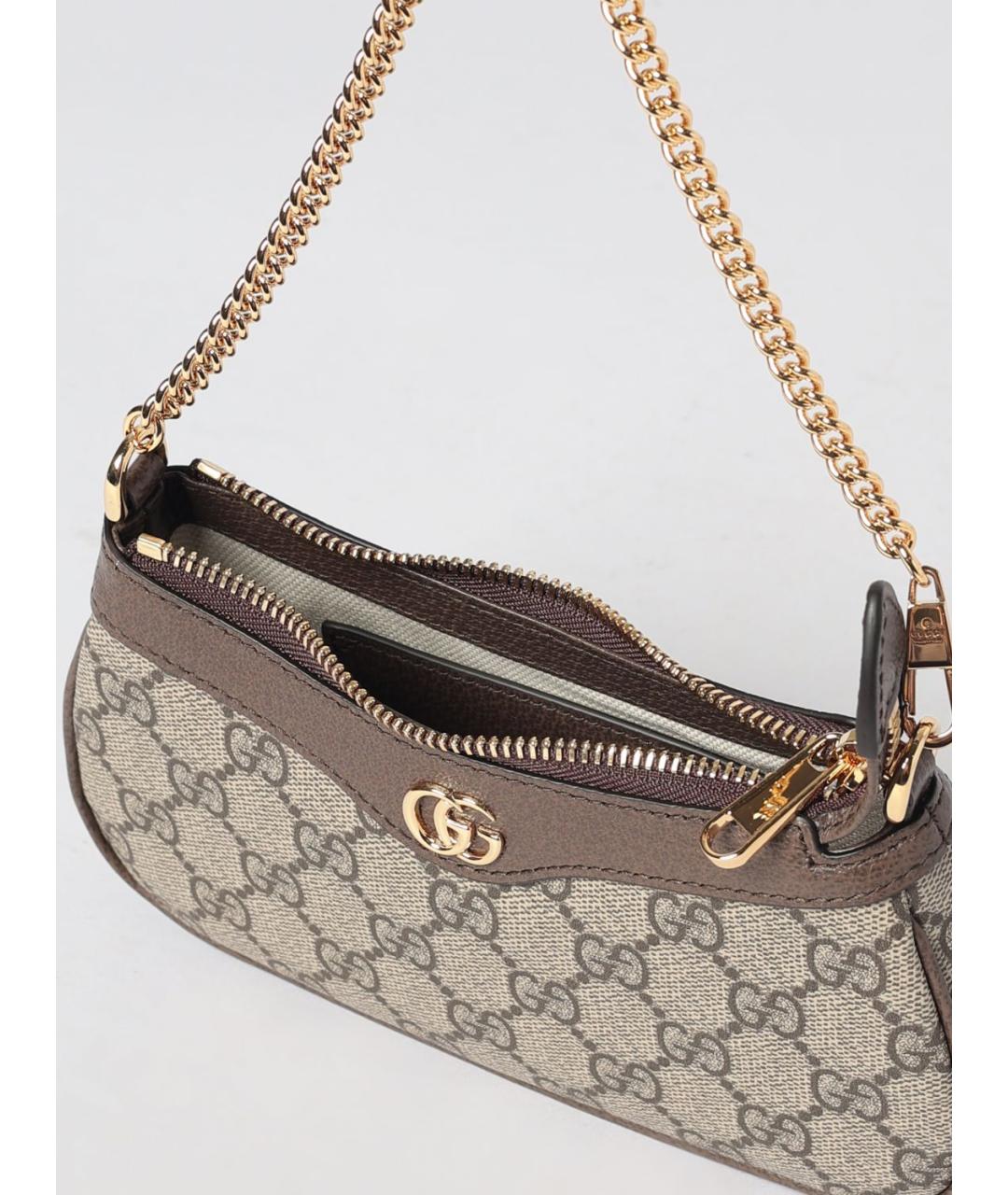 GUCCI Бежевая синтетическая сумка через плечо, фото 4