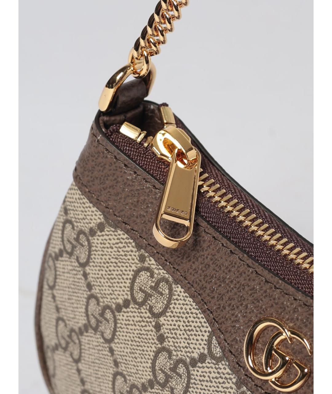GUCCI Бежевая синтетическая сумка через плечо, фото 3