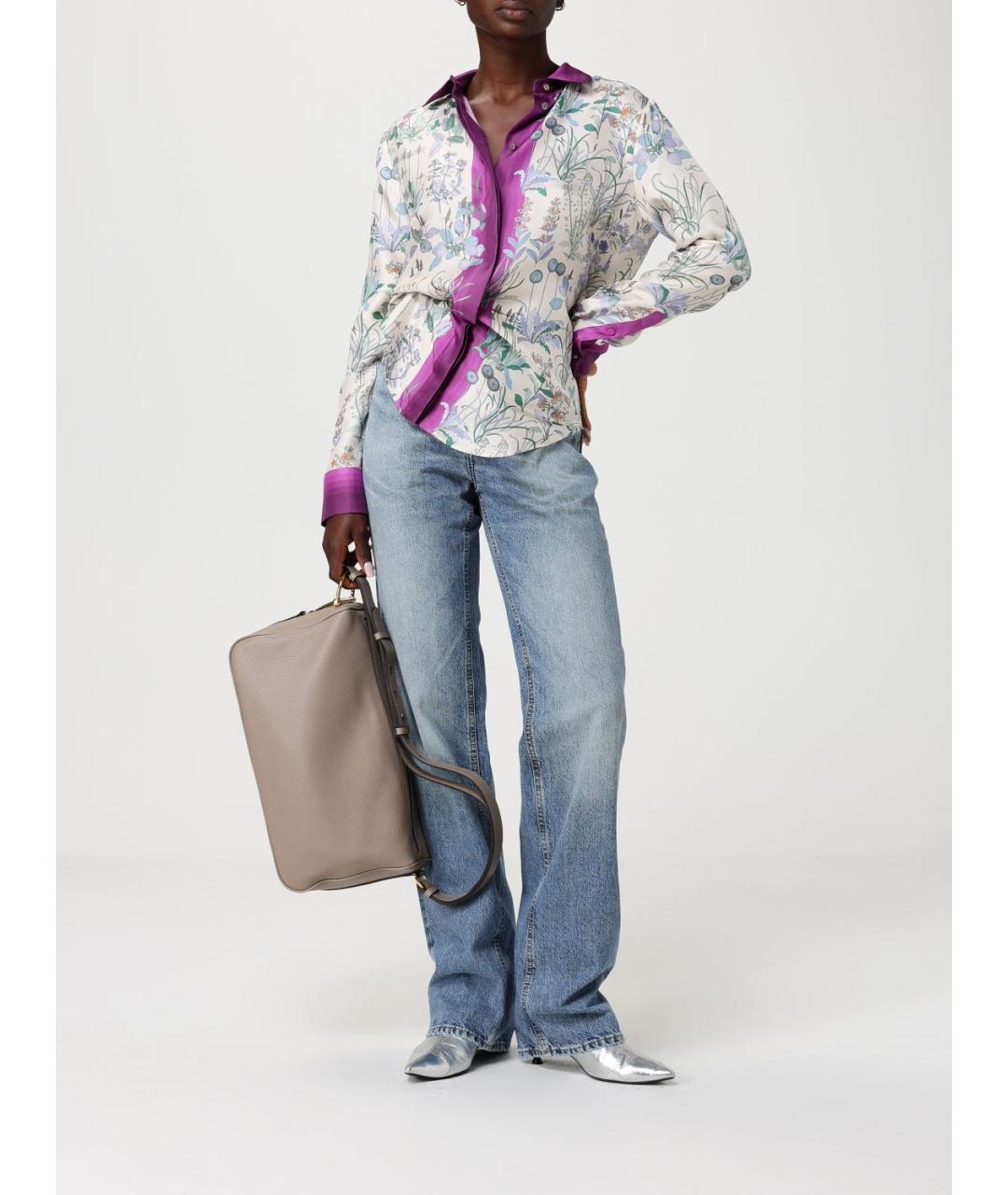 GUCCI Мульти шелковая рубашка, фото 2