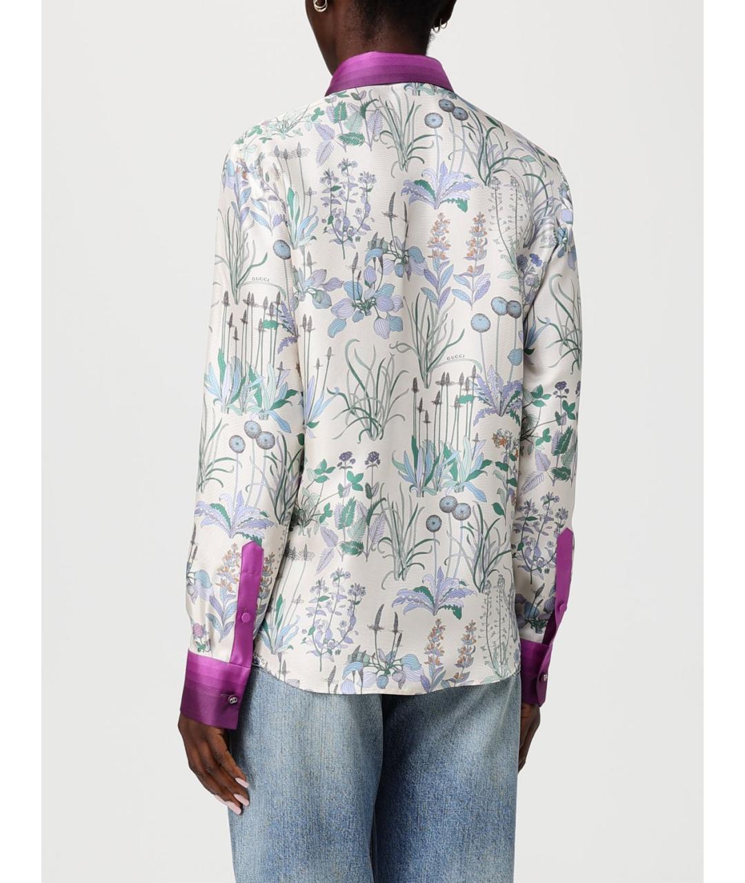 GUCCI Мульти шелковая рубашка, фото 3
