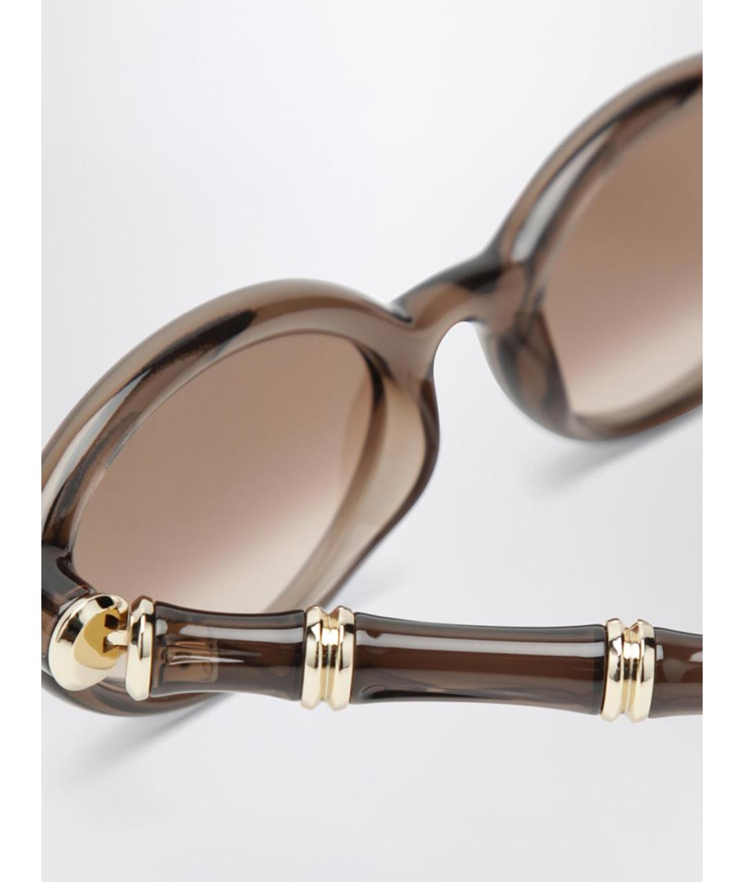 GUCCI Коричневые солнцезащитные очки, фото 3