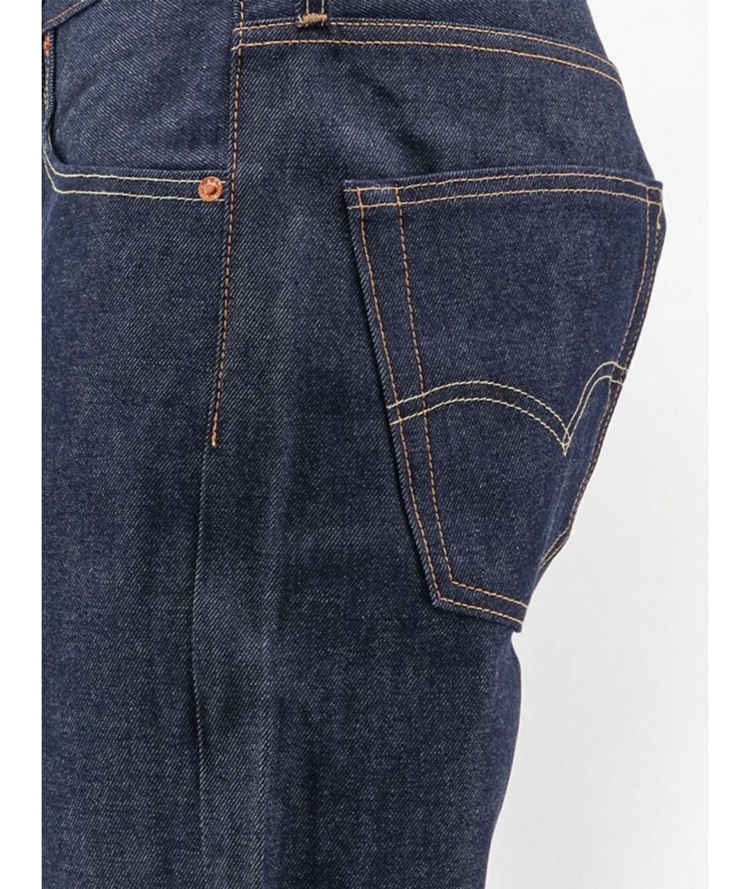 LEVI'S Синие хлопковые прямые джинсы, фото 4
