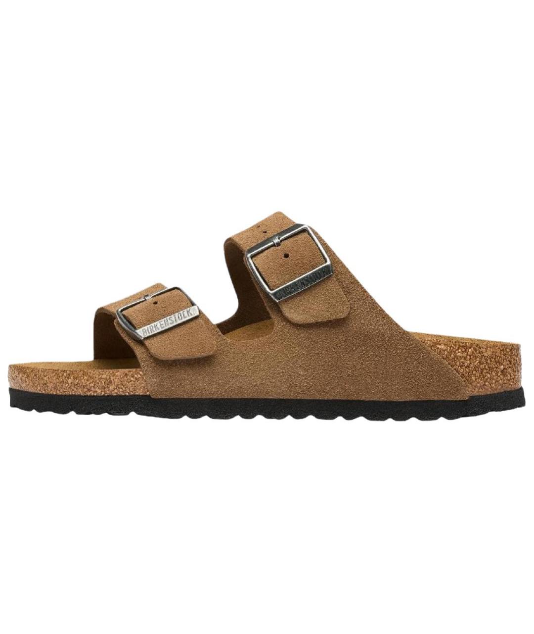 BIRKENSTOCK Коричневые замшевые сандалии, фото 2