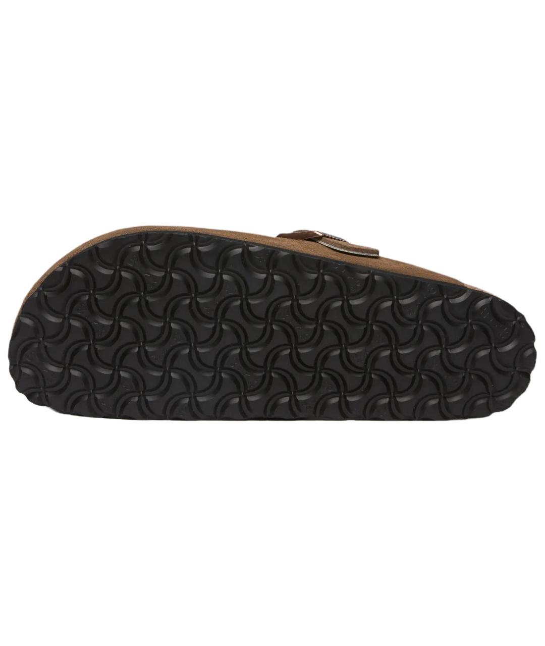 BIRKENSTOCK Коричневые замшевые сабо, фото 3