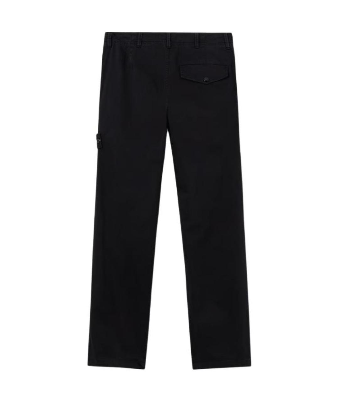 STONE ISLAND Черные повседневные брюки, фото 2