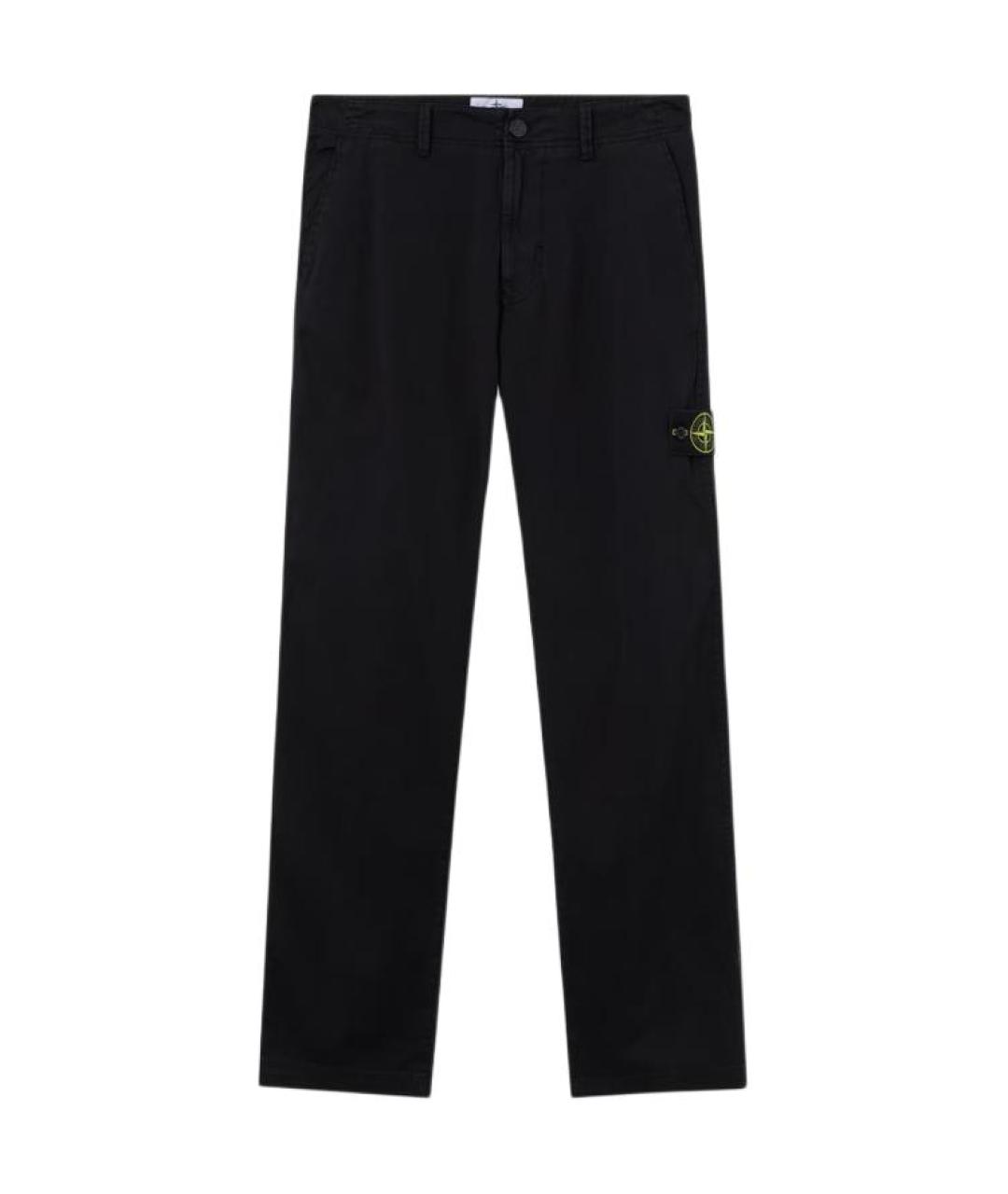 STONE ISLAND Черные повседневные брюки, фото 1