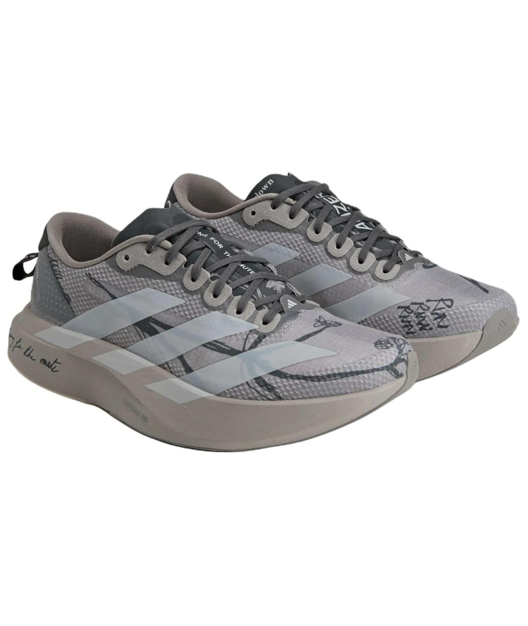 ADIDAS Серые синтетические кроссовки, фото 3