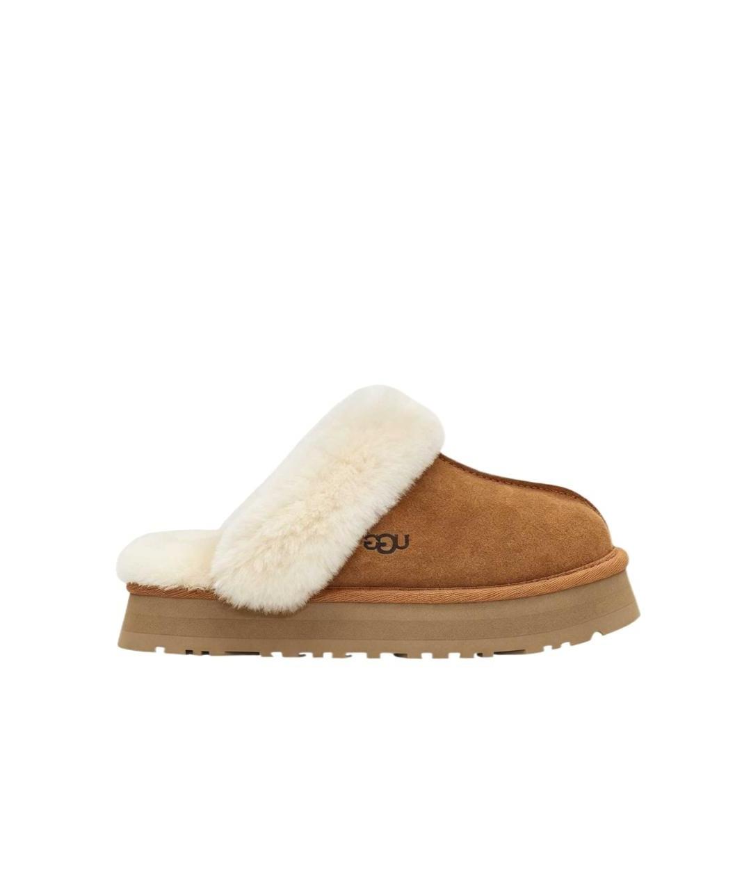 UGG Коричневые замшевые мюли, фото 1