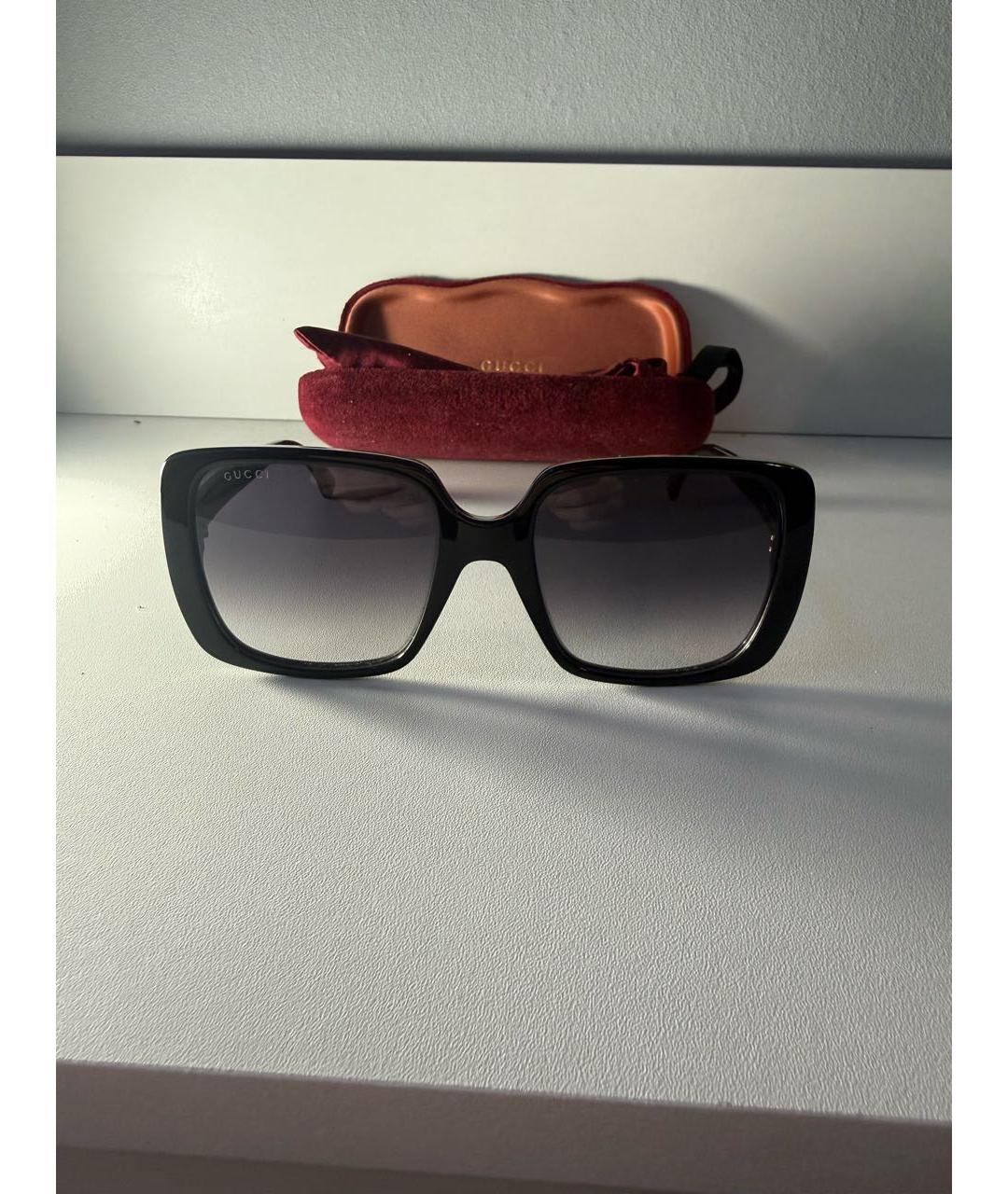 GUCCI Черные солнцезащитные очки, фото 9