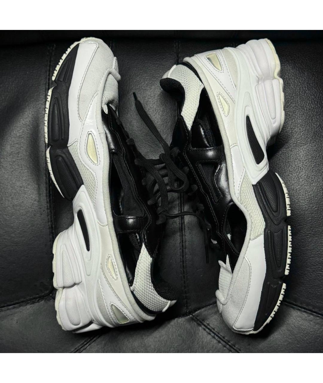 ADIDAS X RAF SIMONS Белые кожаные низкие кроссовки / кеды, фото 5
