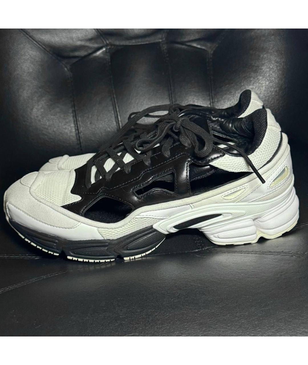 ADIDAS X RAF SIMONS Белые кожаные низкие кроссовки / кеды, фото 3