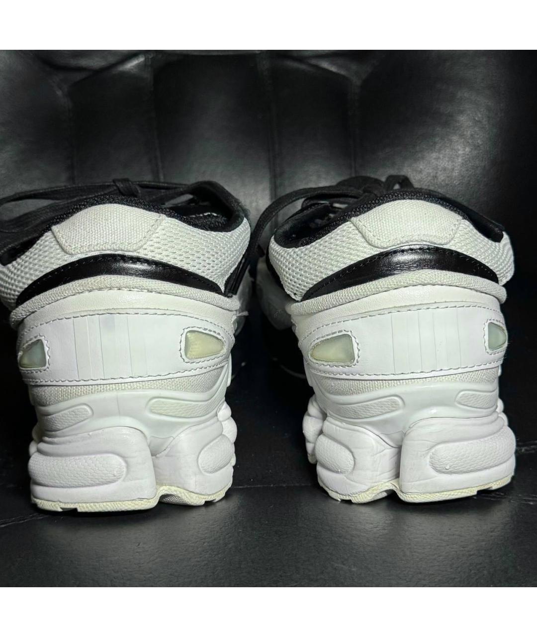 ADIDAS X RAF SIMONS Белые кожаные низкие кроссовки / кеды, фото 2