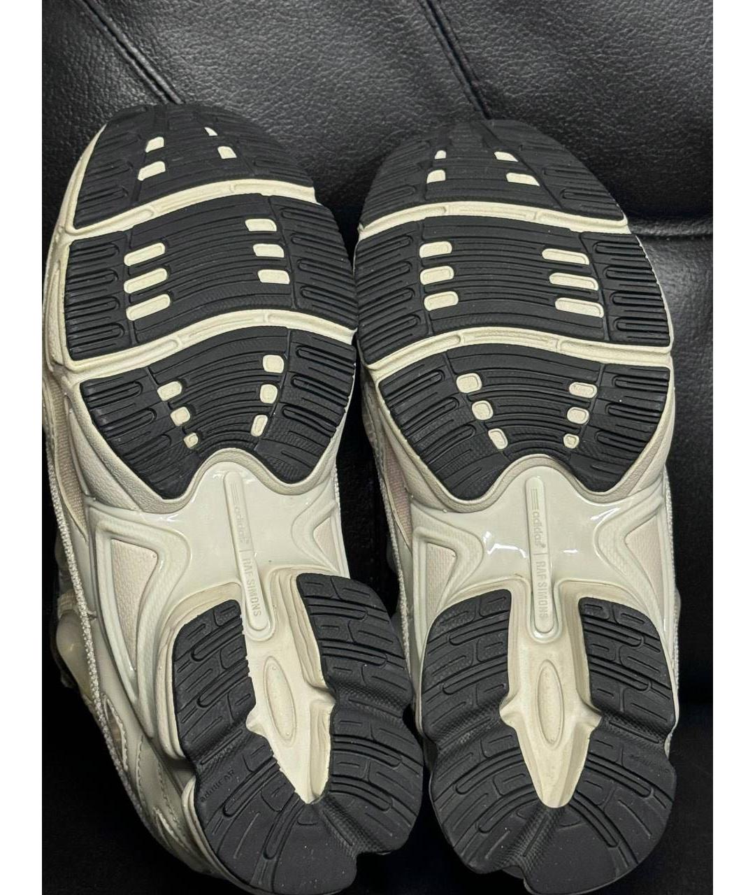 ADIDAS X RAF SIMONS Белые текстильные низкие кроссовки / кеды, фото 8