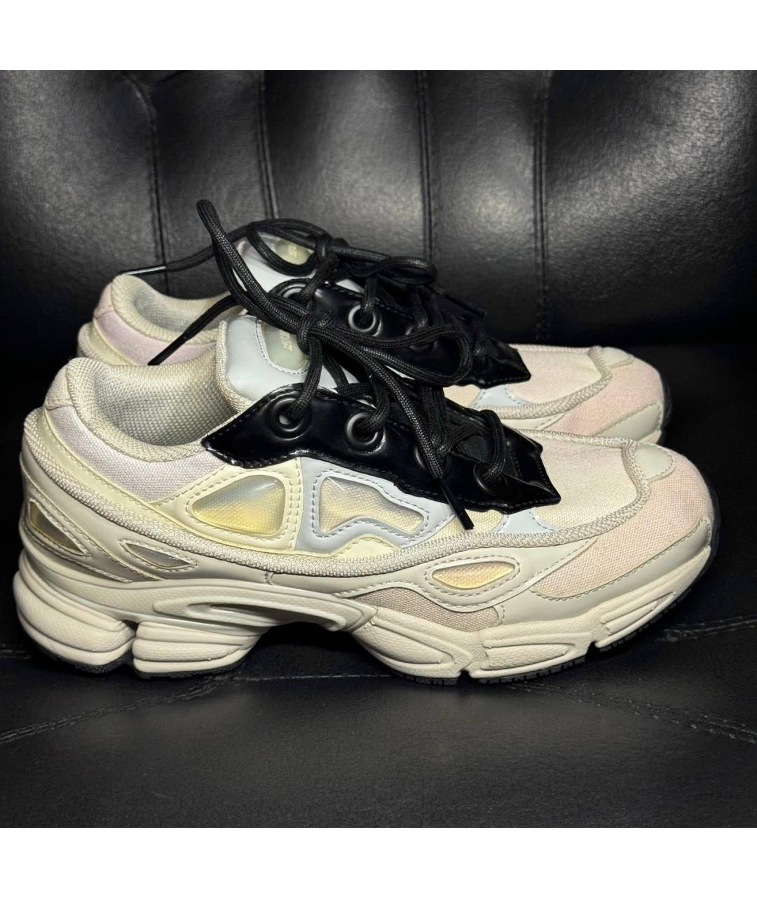 ADIDAS X RAF SIMONS Белые текстильные низкие кроссовки / кеды, фото 9