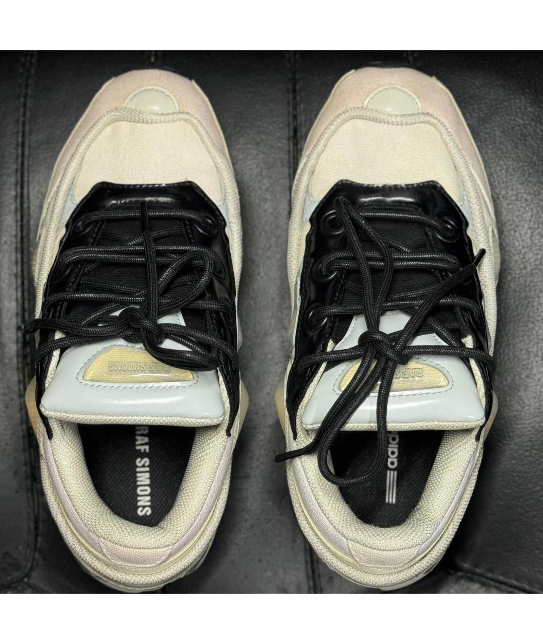 ADIDAS X RAF SIMONS Белые текстильные низкие кроссовки / кеды, фото 6