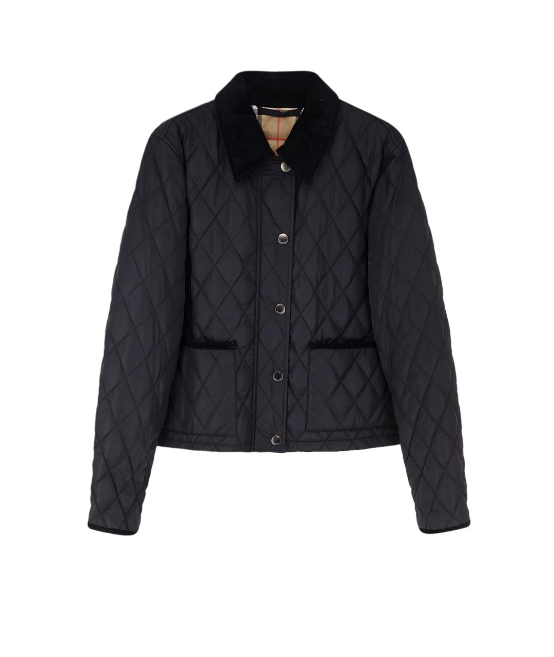 BURBERRY Черная нейлоновая куртка, фото 1