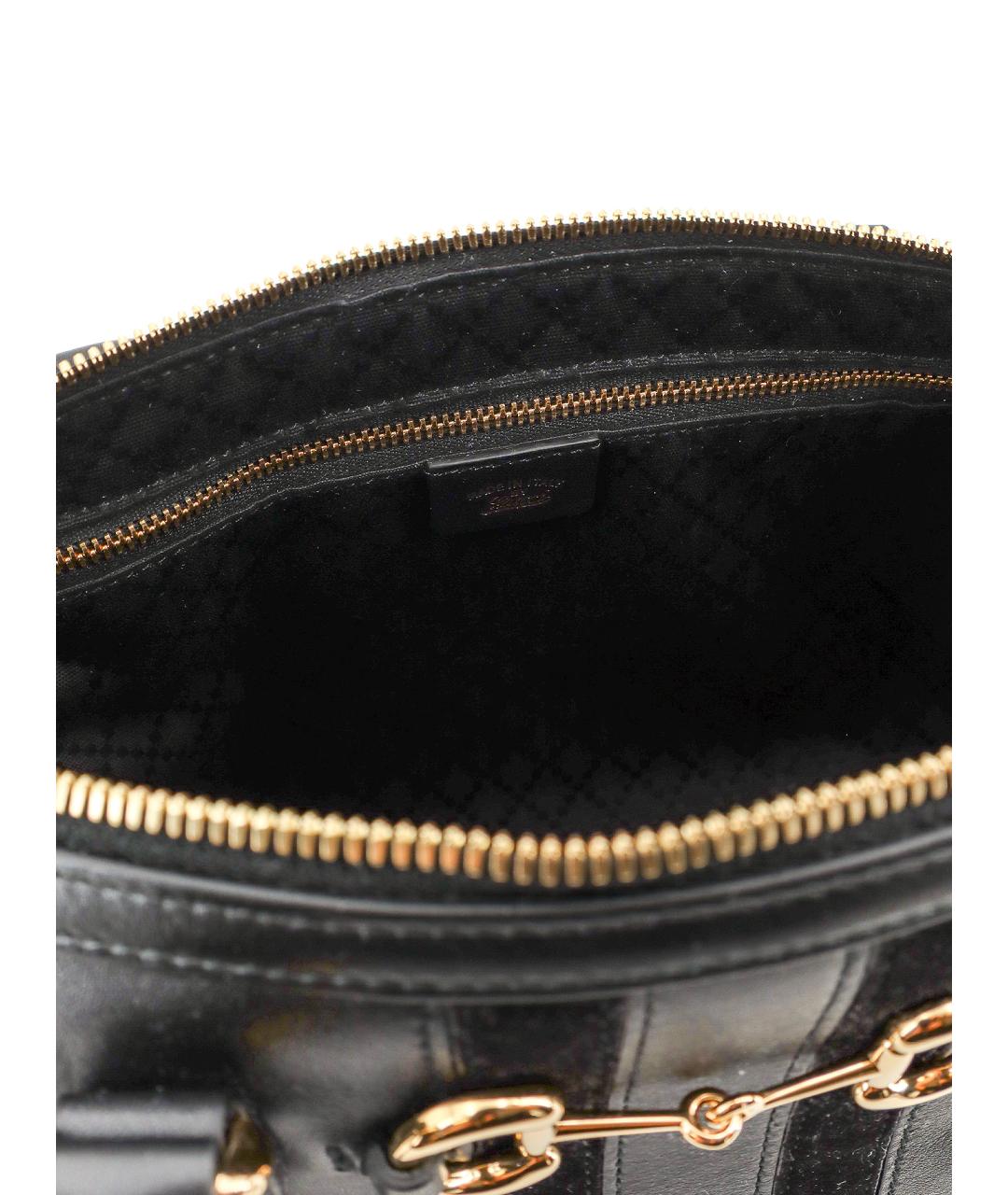 GUCCI Черная кожаная сумка тоут, фото 4