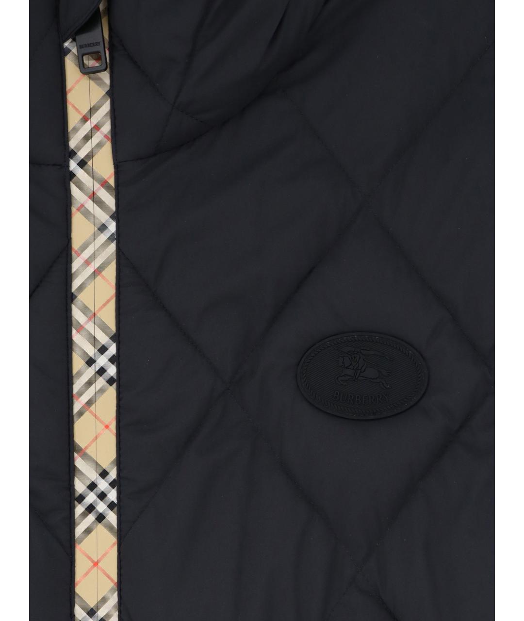 BURBERRY Черный синтетический жилет, фото 3