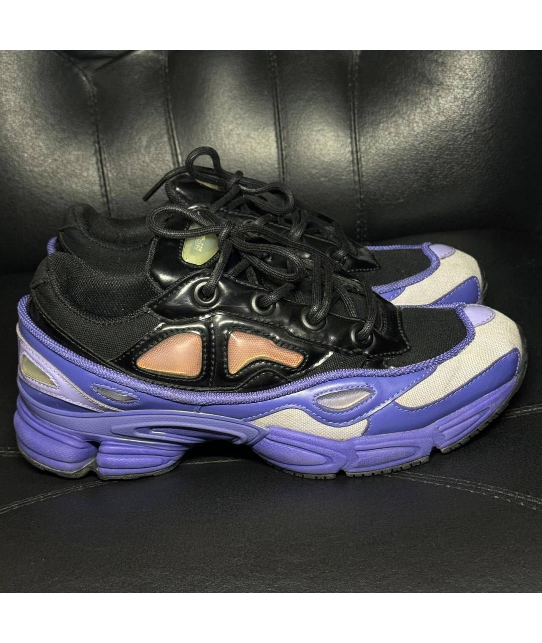 ADIDAS X RAF SIMONS Фиолетовые текстильные низкие кроссовки / кеды, фото 9