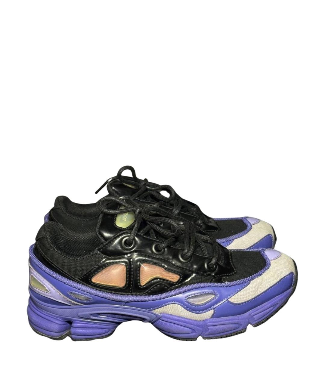 ADIDAS X RAF SIMONS Фиолетовые текстильные низкие кроссовки / кеды, фото 1
