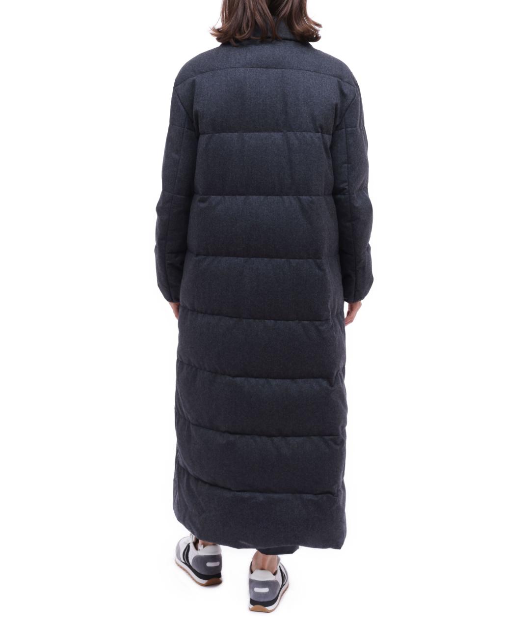 BRUNELLO CUCINELLI Серое пальто, фото 4