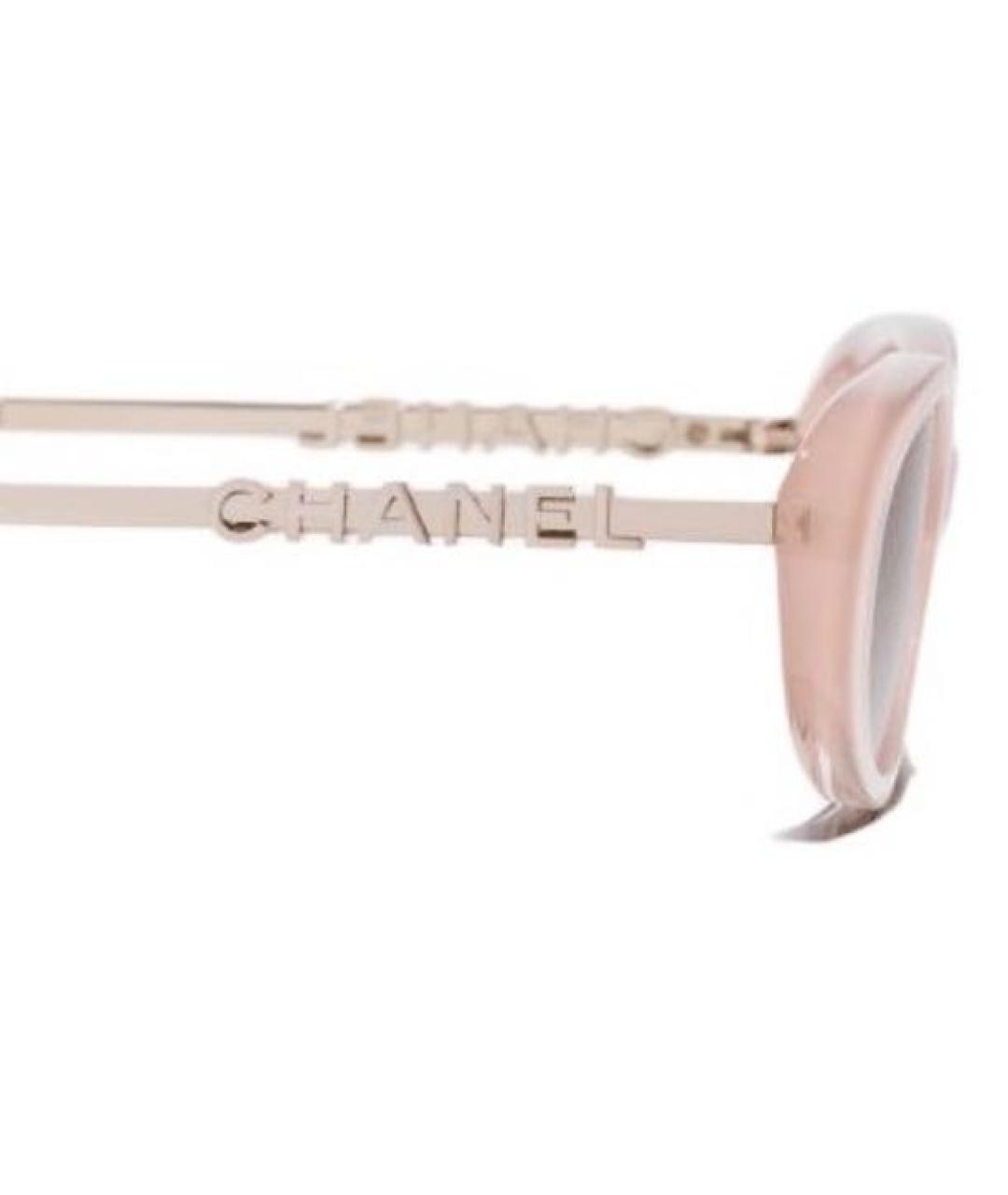 CHANEL Розовые солнцезащитные очки, фото 4