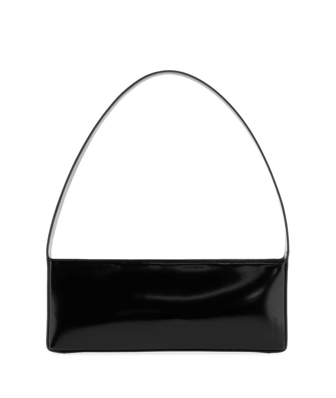 JIL SANDER Черная кожаная сумка через плечо, фото 1