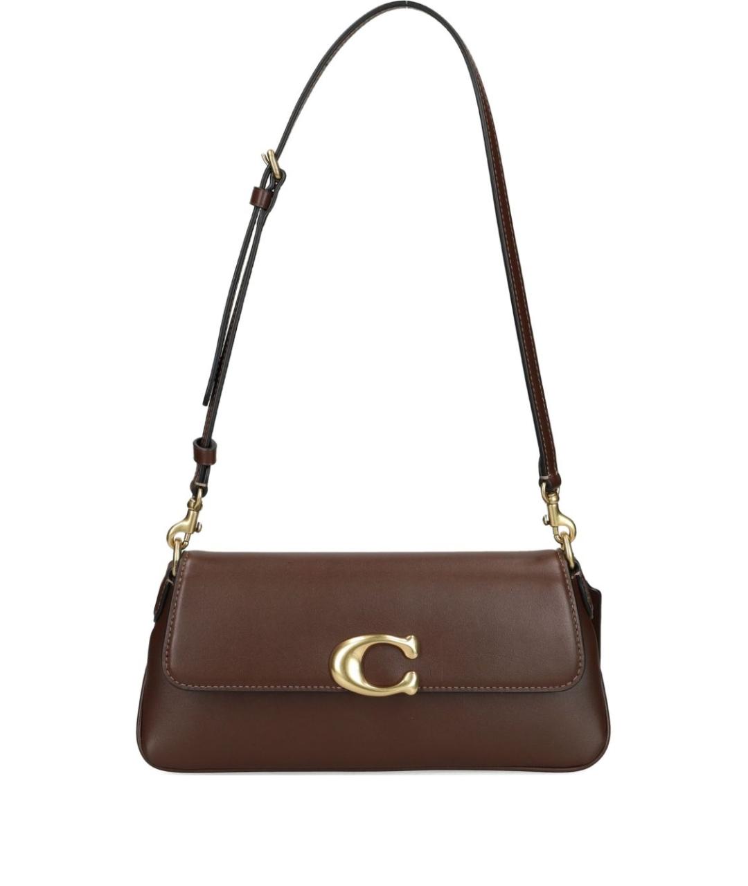 COACH Коричневая кожаная сумка тоут, фото 1