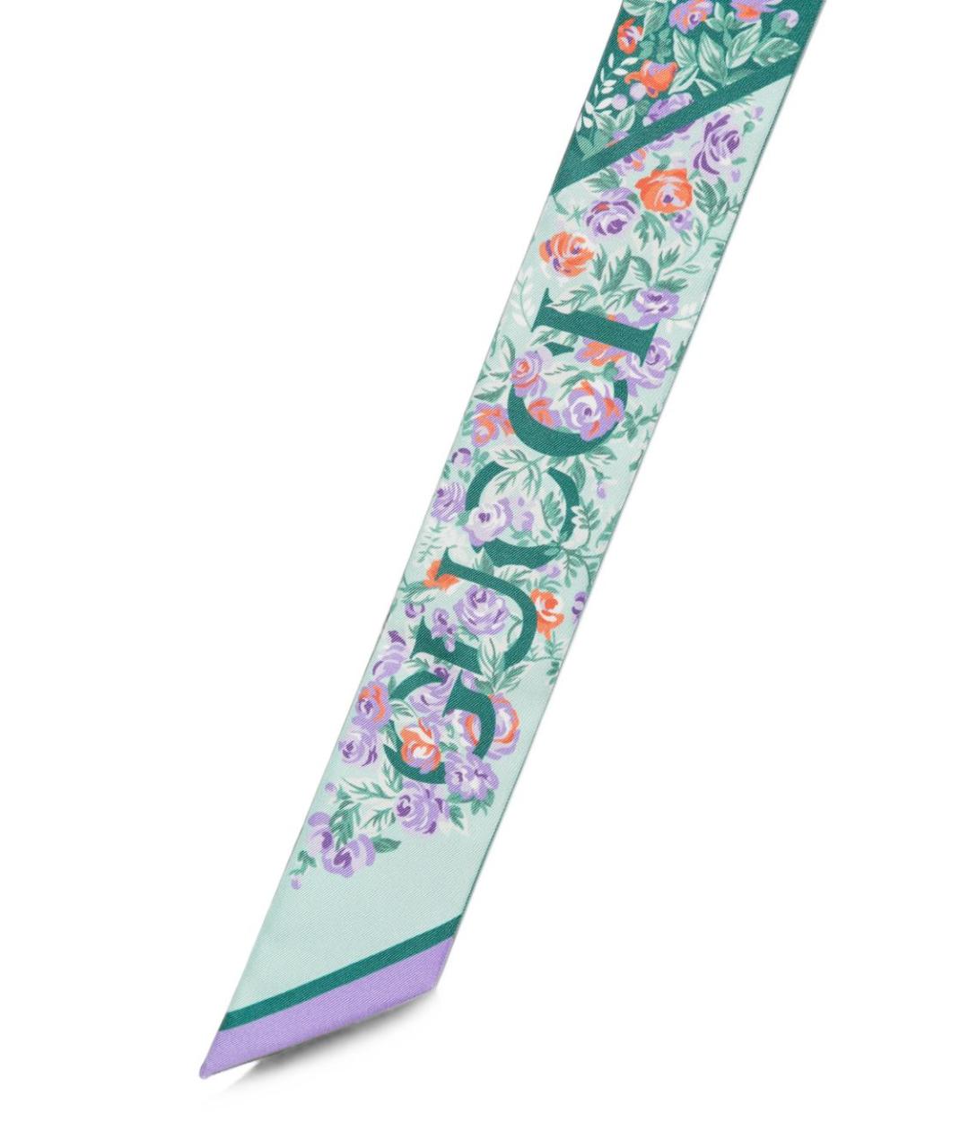 GUCCI Мульти шелковый шарф, фото 3