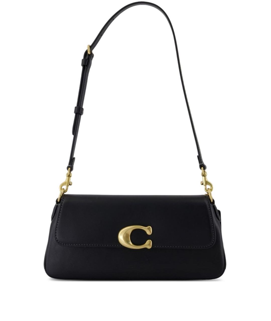 COACH Черная кожаная сумка тоут, фото 1