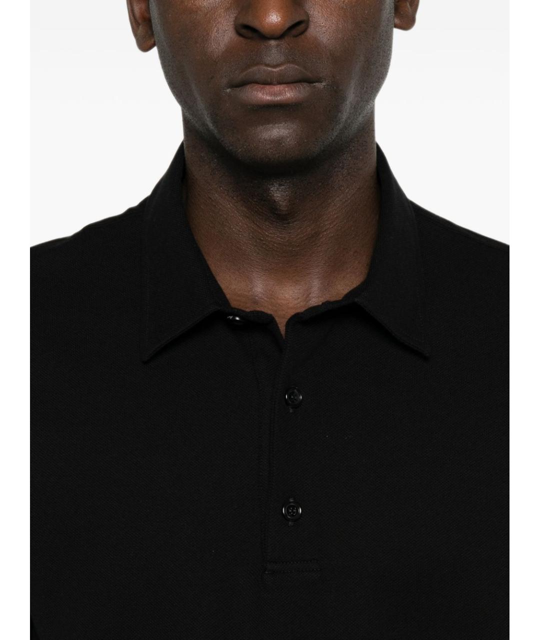 BRIONI Черная хлопковая футболка, фото 4