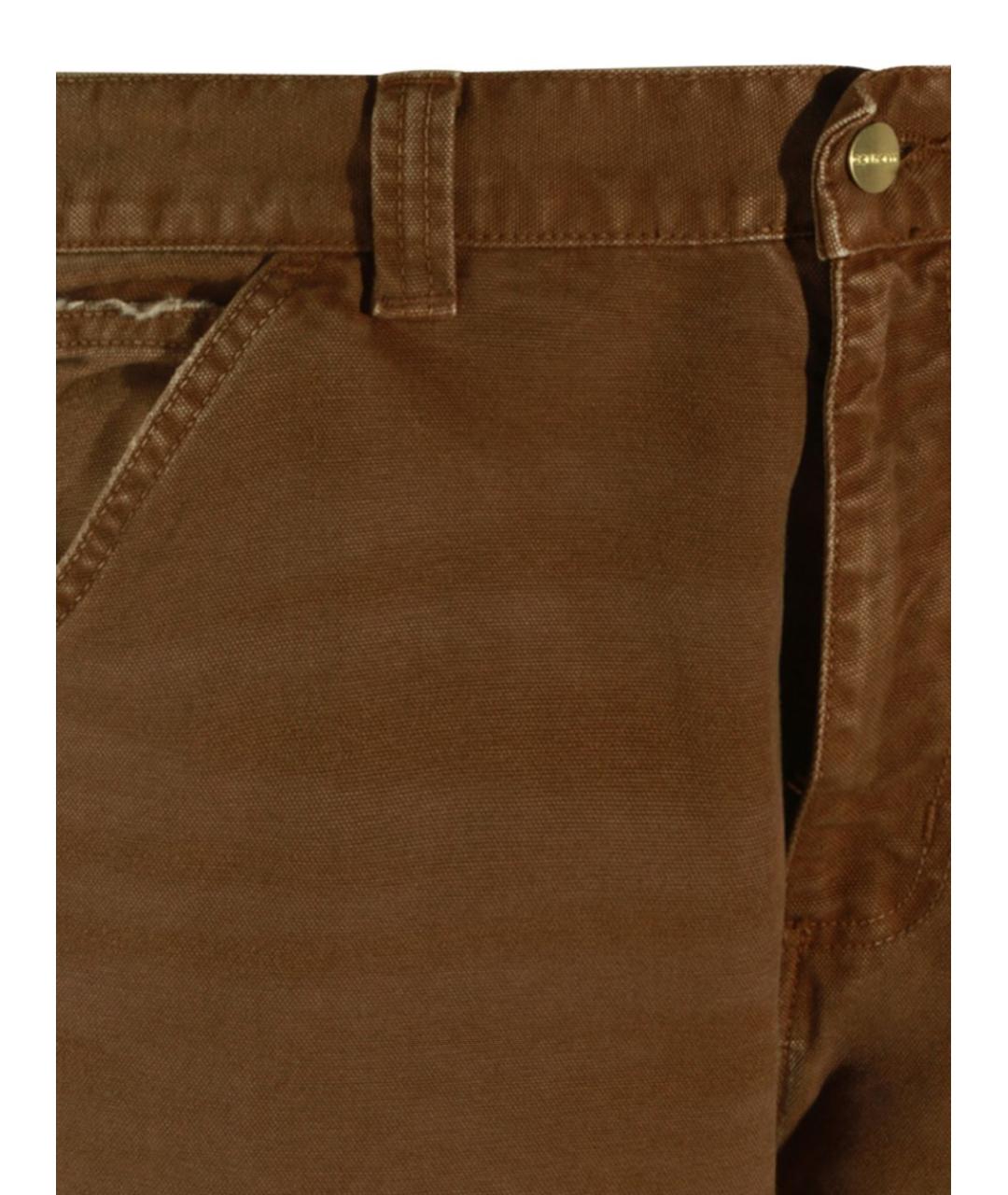 CARHARTT WIP Коричневые хлопковые джинсы, фото 4