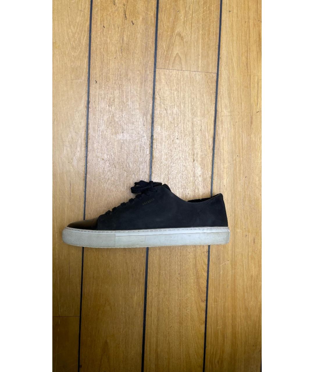 AXEL ARIGATO Черные нубуковые низкие кроссовки / кеды, фото 7