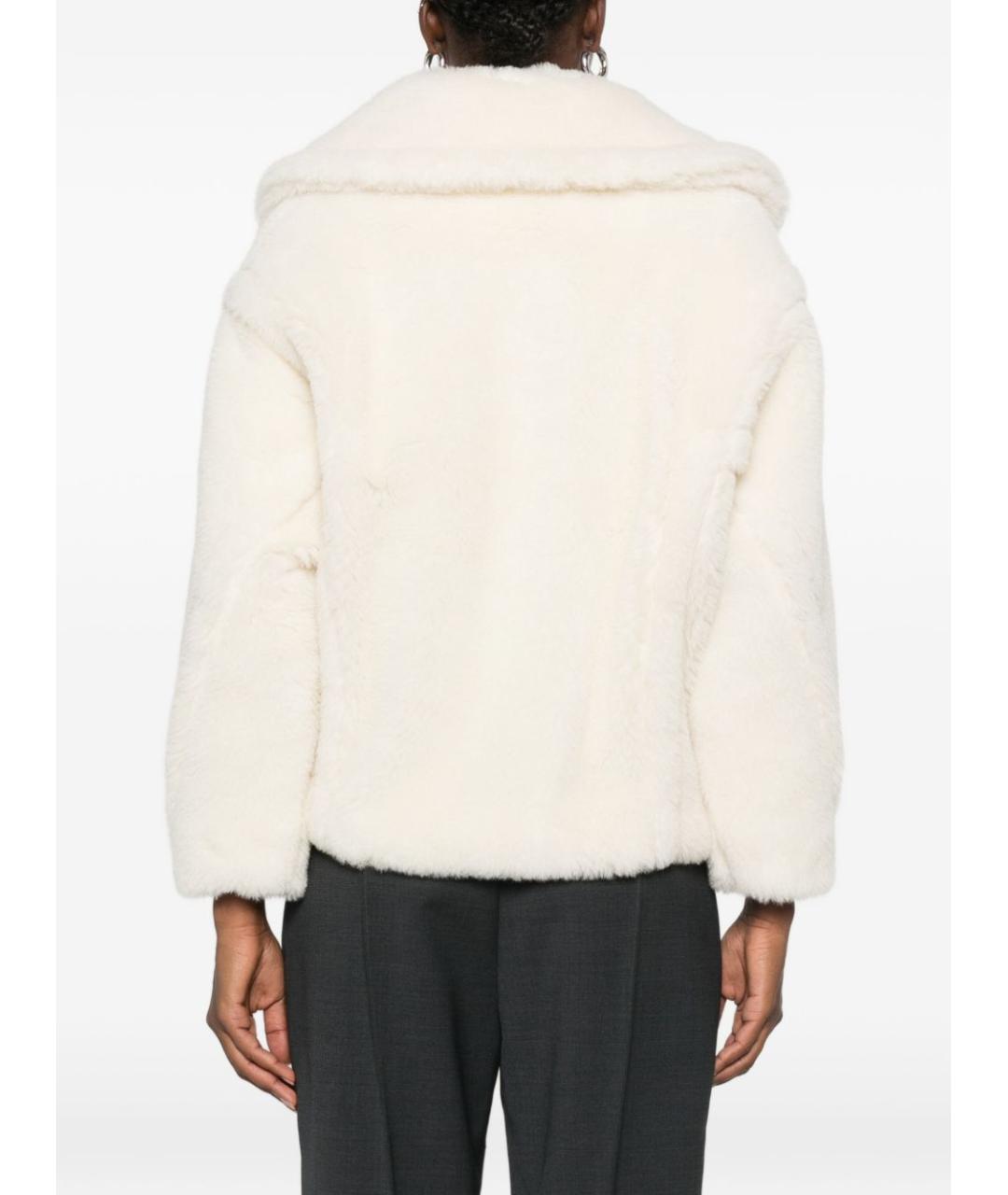 MAX MARA Белое шерстяное пальто, фото 2