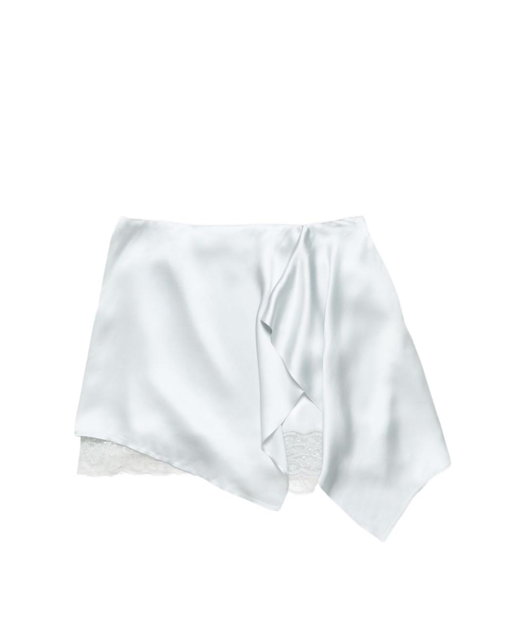 ACNE STUDIOS Голубая вискозная юбка мини, фото 2