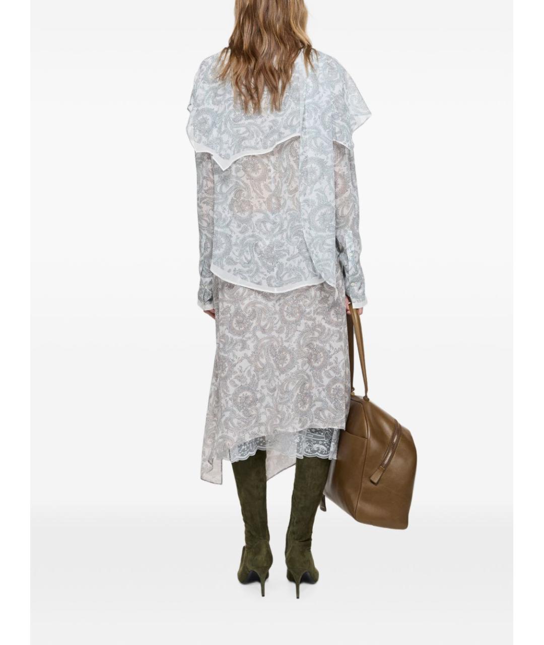 ACNE STUDIOS Голубая шелковая блузы, фото 2