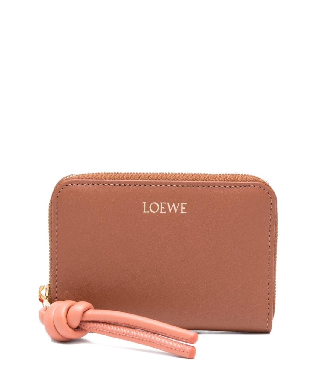 LOEWE Коричневый кожаный кошелек, фото 1