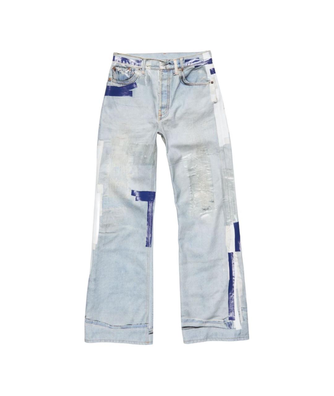 ACNE STUDIOS Голубые хлопковые джинсы, фото 1