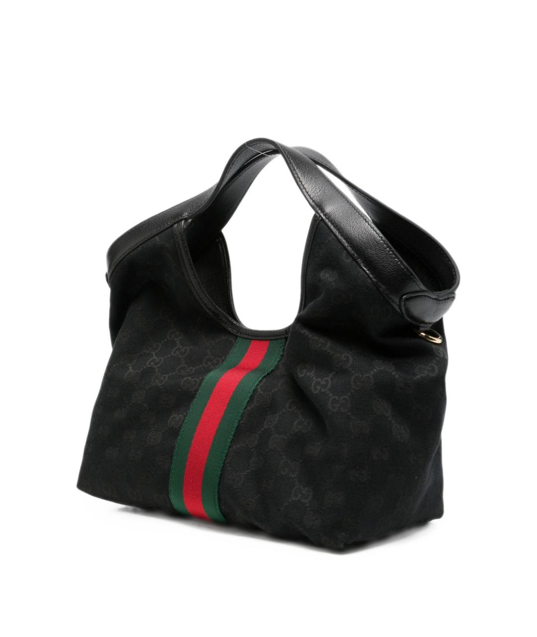 GUCCI Черная хлопковая сумка тоут, фото 2