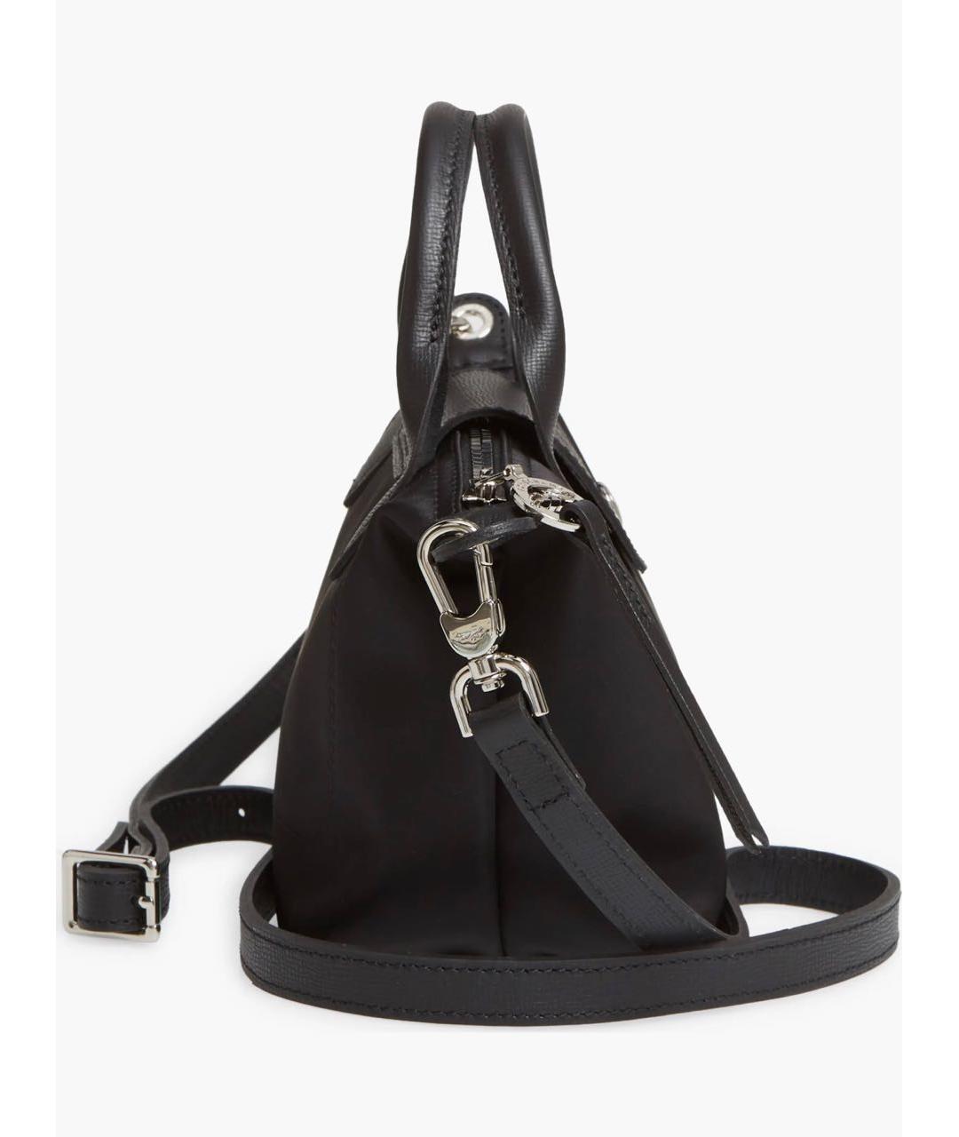 LONGCHAMP Черная нейлоновая сумка с короткими ручками, фото 5