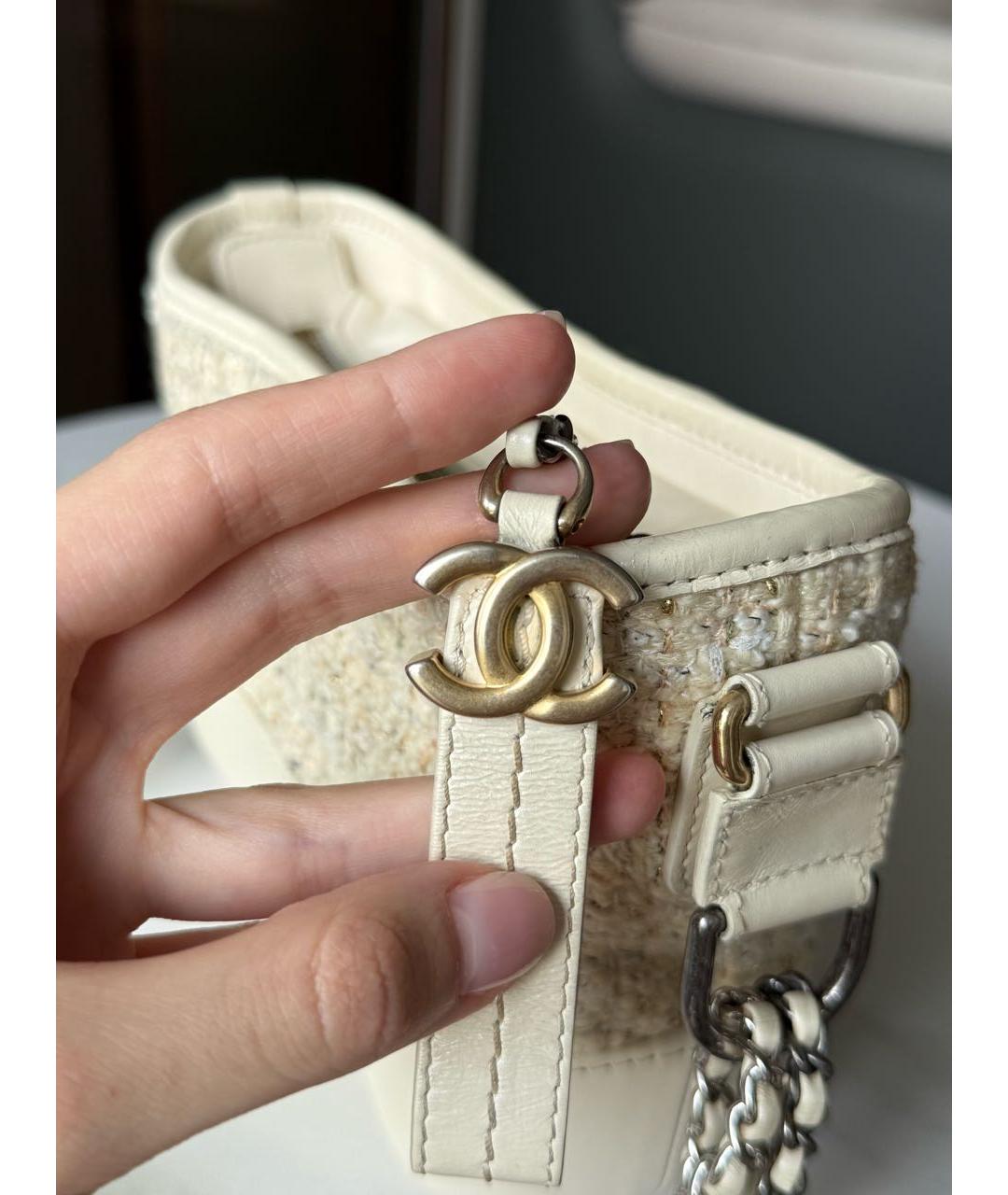 CHANEL Белая сумка через плечо, фото 8