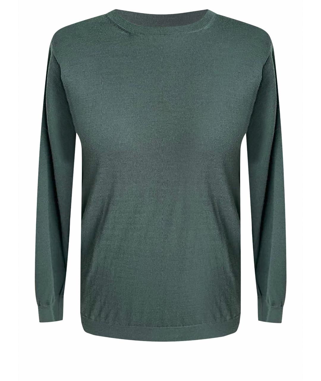 PRADA Зеленый шерстяной джемпер / свитер, фото 1
