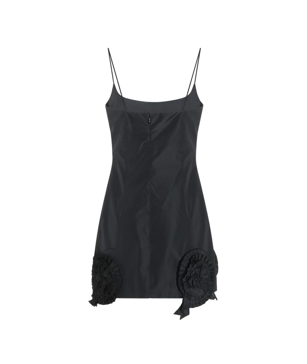 BLUMARINE Черное полиэстеровое коктейльное платье, фото 1