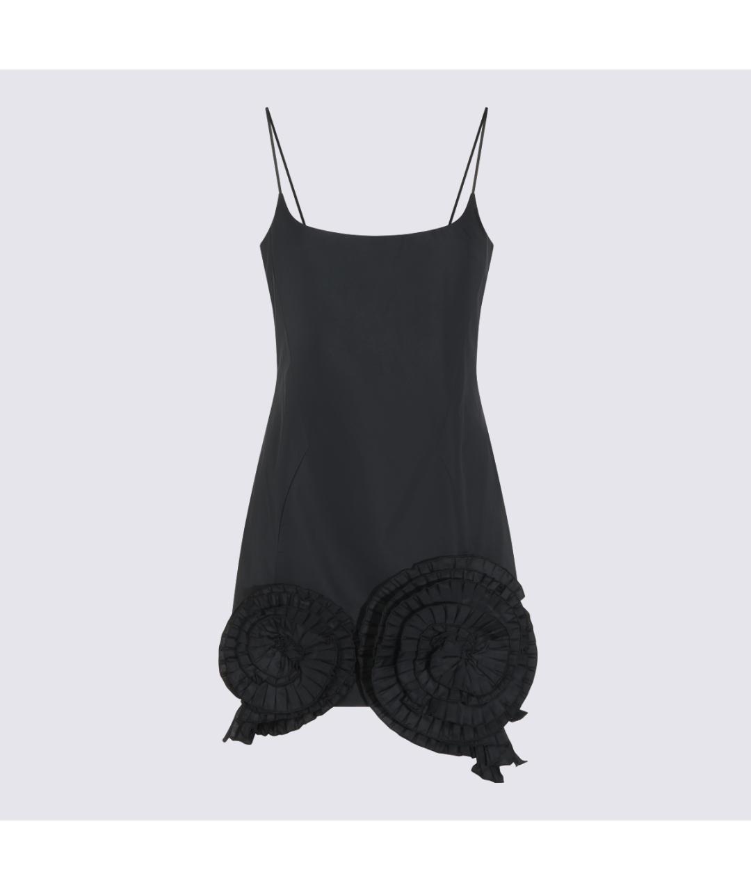 BLUMARINE Черное полиэстеровое коктейльное платье, фото 2