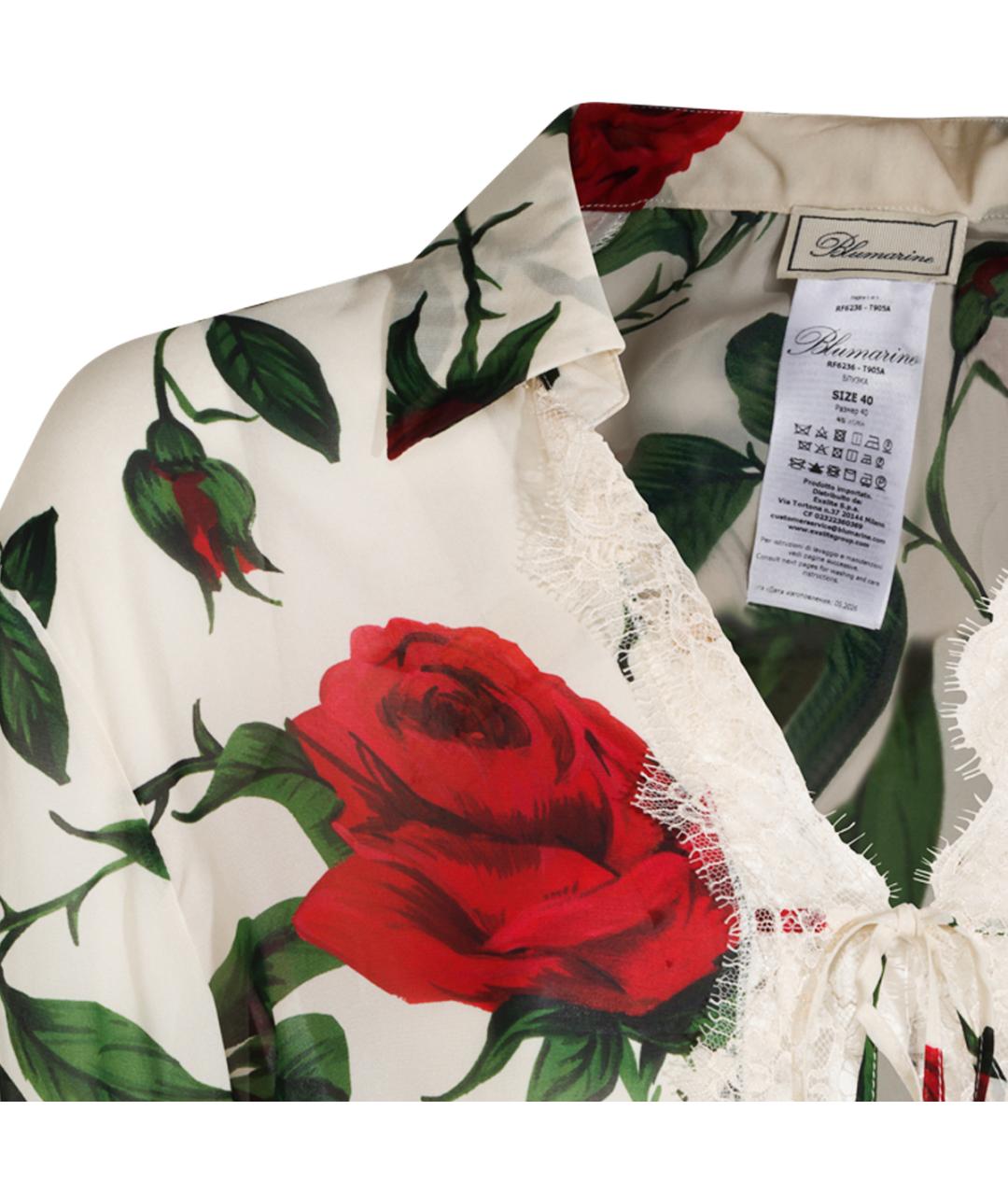 BLUMARINE Мульти вискозная рубашка, фото 3
