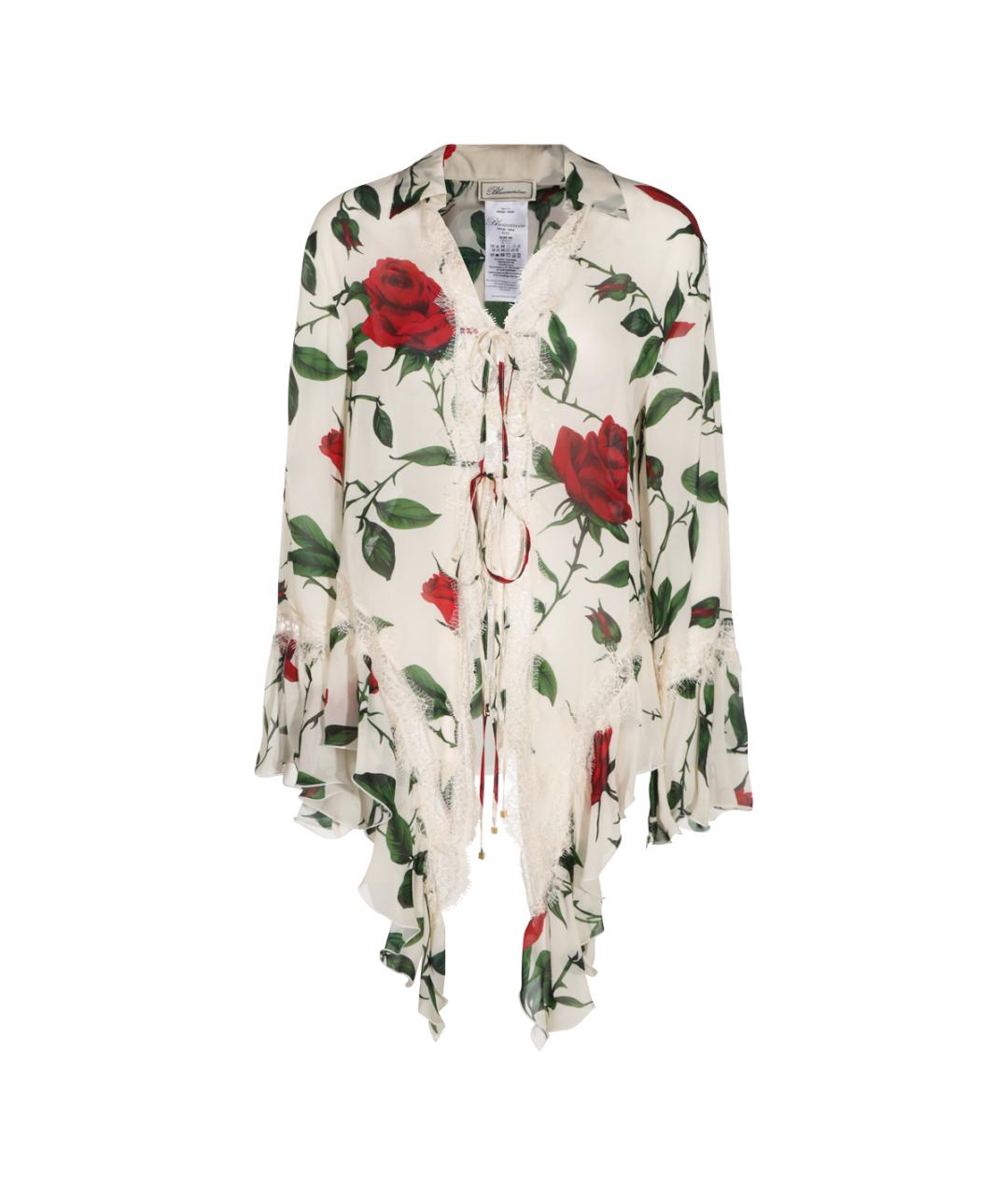 BLUMARINE Мульти вискозная рубашка, фото 1