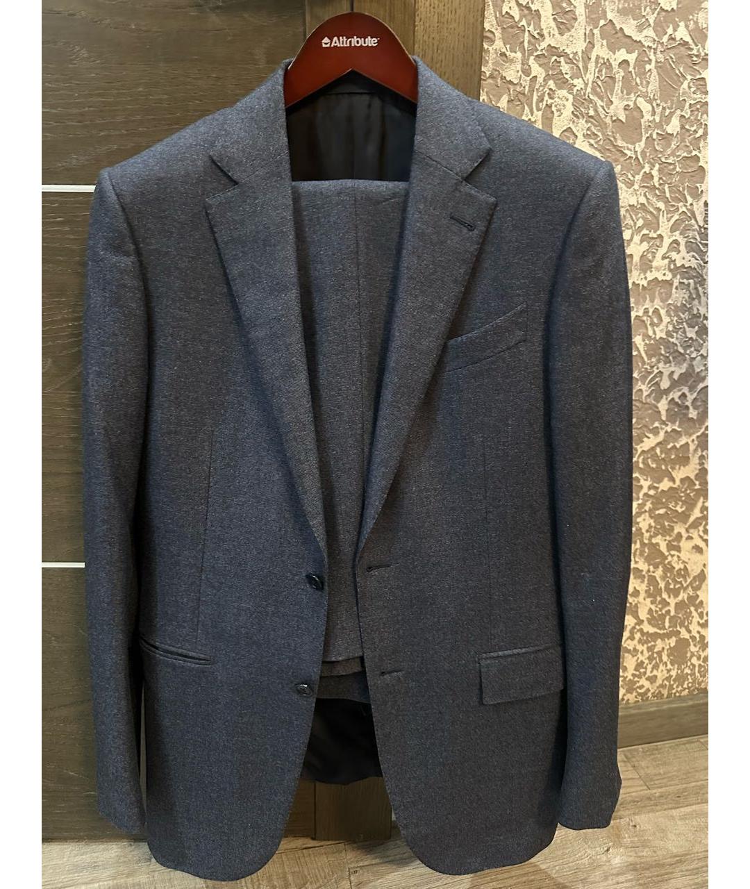 ERMENEGILDO ZEGNA XXX Темно-синий классический костюм, фото 5