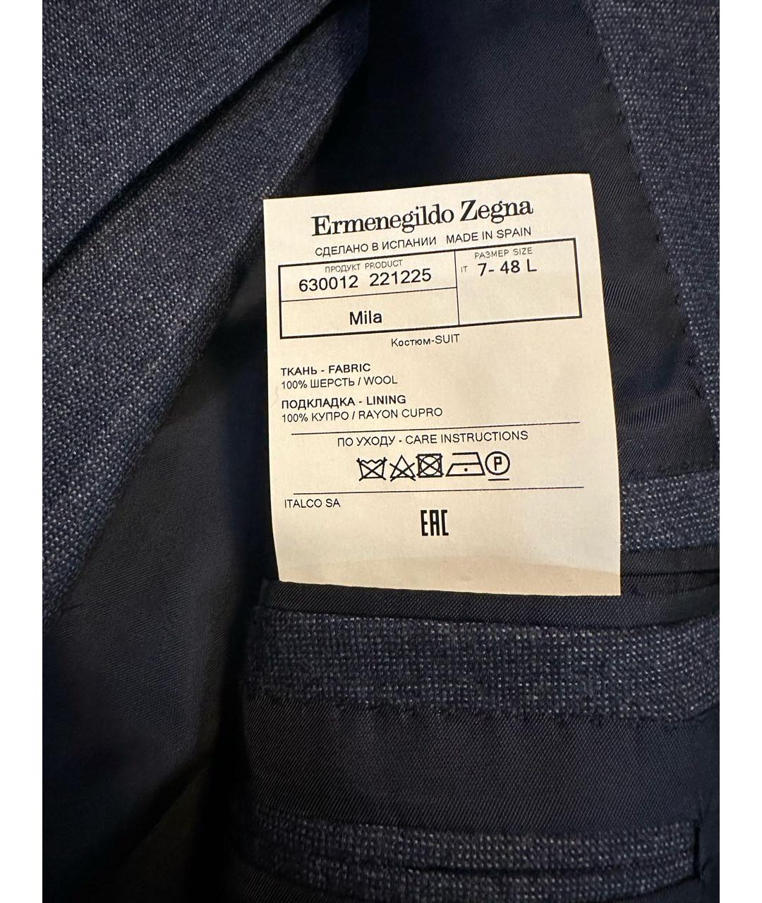 ERMENEGILDO ZEGNA XXX Темно-синий классический костюм, фото 2
