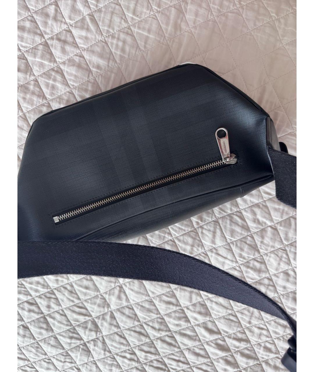 BURBERRY Черная кожаная поясная сумка, фото 2