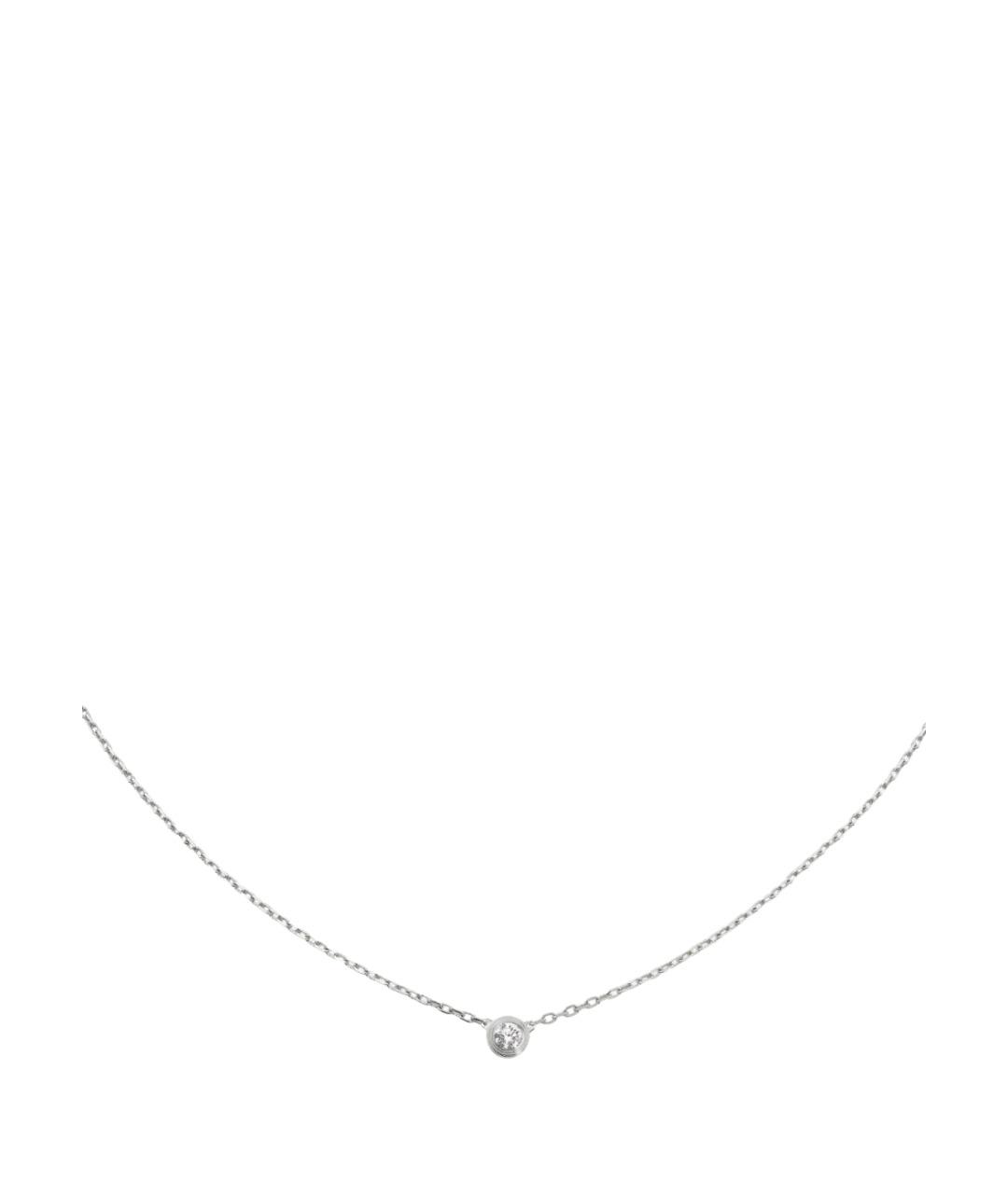 CARTIER Серебряное колье из белого золота, фото 1